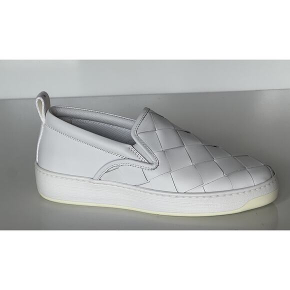 Bottega Veneta Rubber Sole Calf Leather Optic White Shoes 7 US 578303 9122 NIB main image 5